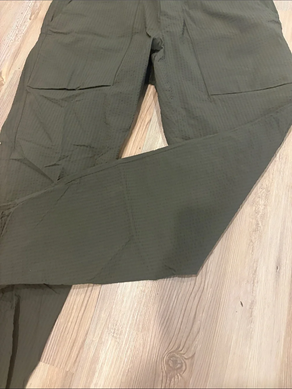 lululemon athletica Olive Green Cropped jogger Cargo Pants